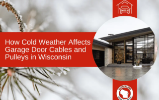 Modern home entry with icy driveway, highlighting garage door repair needs in Green Bay.| Bestland Garage Door Service – Green Bay Garage Door Repair