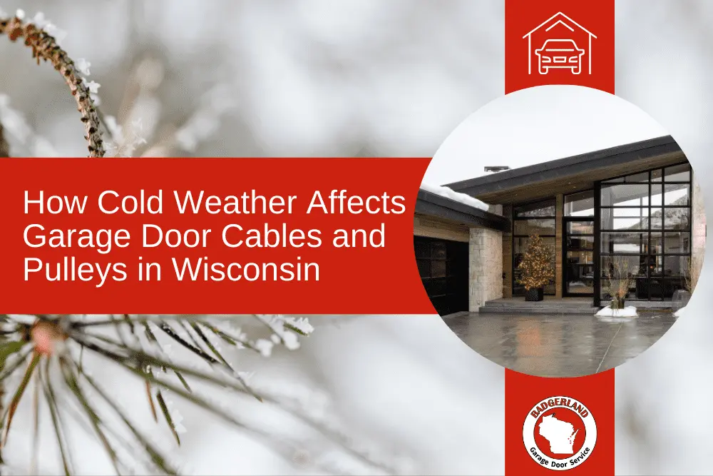 Modern home entry with icy driveway, highlighting garage door repair needs in Green Bay.| Bestland Garage Door Service – Green Bay Garage Door Repair