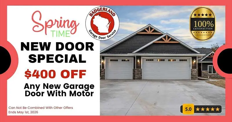 Save $400 on a New Garage Door from Bestland Garage Door Service!